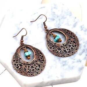 *ISEPPA* Vintage Anti-Gold Dangle Drop Earrings